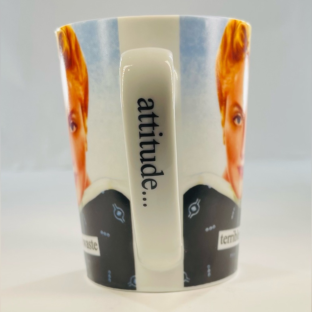 ANNE TAINTOR AN ATTITUTE IS A TERRIBLE THINGS TO WASTE RETRO COFFEE MUG 12 OZ